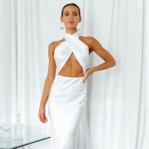 Hello Molly Nobody's Love White Maxi Dress